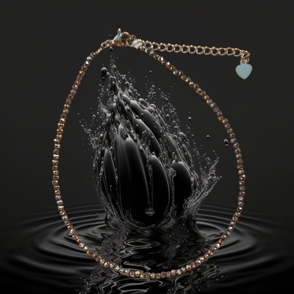 Jewelry - Anklet Terahertz Crystal Stainless Steel Natural Stone